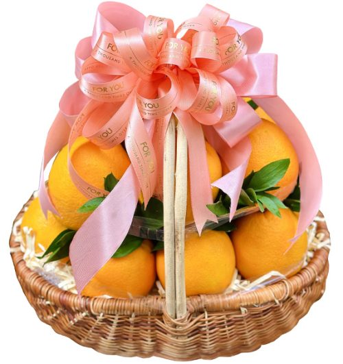 fresh orange basket tet fresh fruit