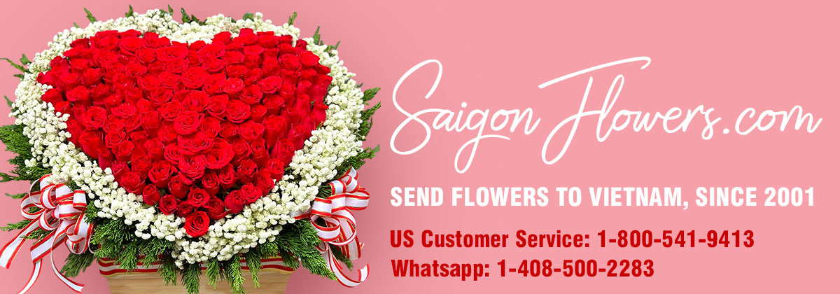 saigonflowers send flowers to vietnam banner