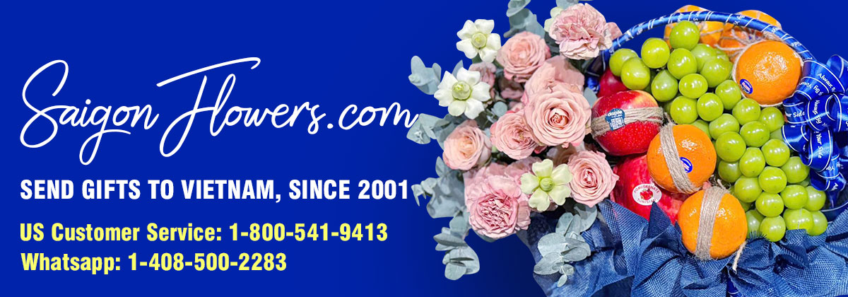 saigonflowers send gifts to vietnam banner