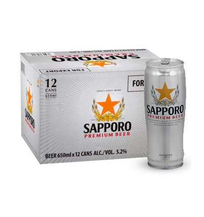 sapporo beer 12 cans