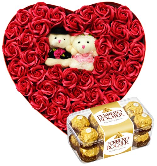 chocolate waxed roses bears 2 not fresh roses