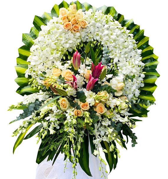 sympathy flower standing spray 04