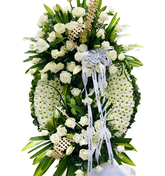 sympathy flower standing spray 10