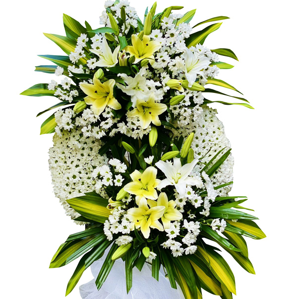sympathy flower standing spray 12