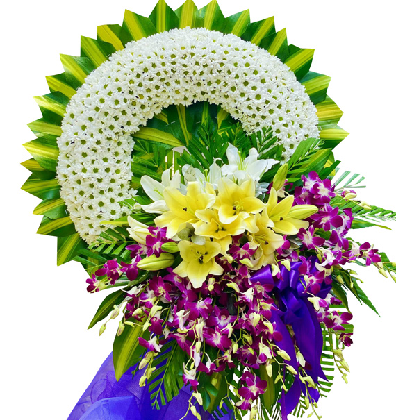 sympathy flower standing spray 2