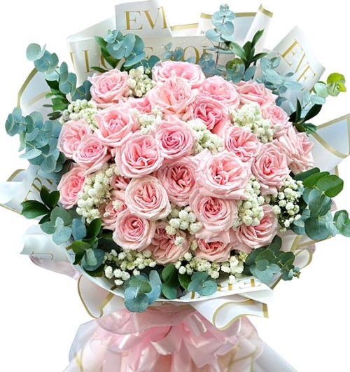 24 peach roses mothers day vietnam