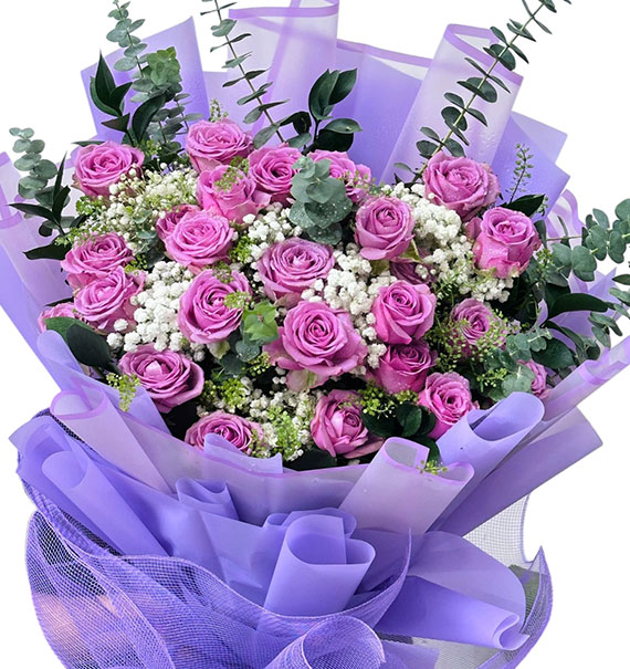 24 purple roses mothers day vietnam