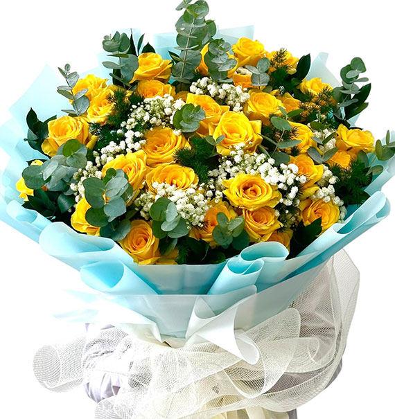 24 yellow roses mothers day vietnam