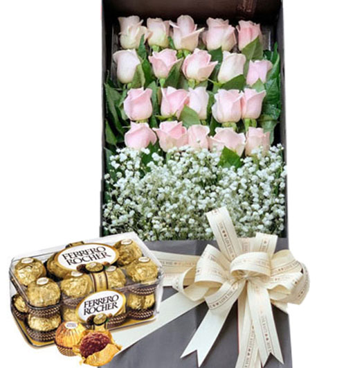 special flowers box and chocolate 02 500x531