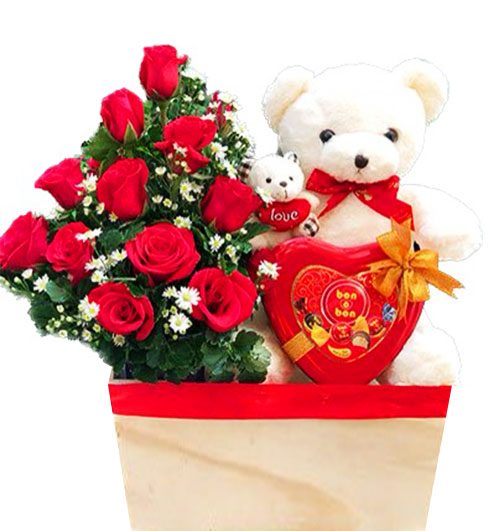 christmas flowers and chocolate 01