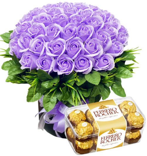 waxed roses and chocolate mothers day 01