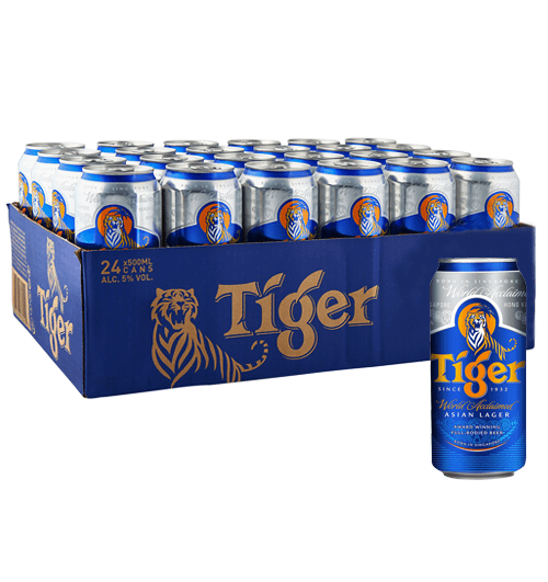 tiger ha lan beer 24 cans box