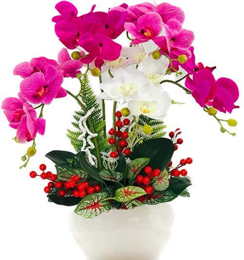 potted orchids artificial flowers 05