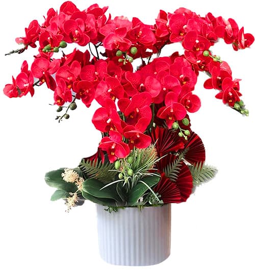 potted orchids artificial flowers 06