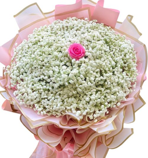 baby breaths flowers for mom 02a