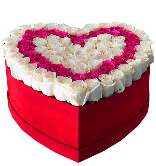 heart box flowers 09