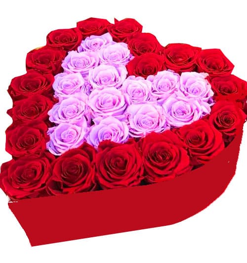 heart box flowers 12