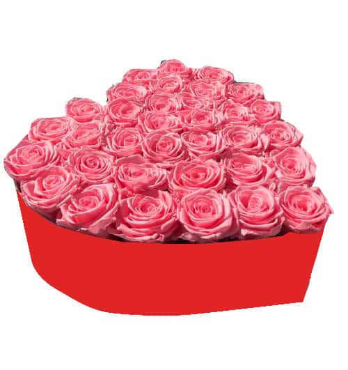 heart box flowers 13