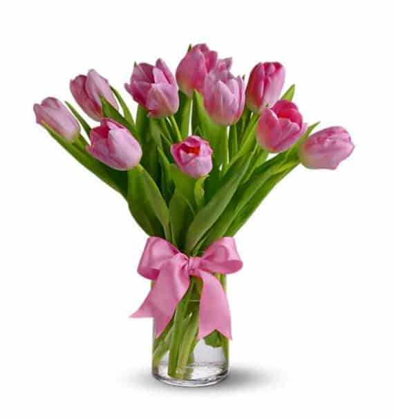 tulip flowers in vase 04