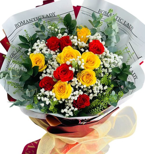 12 mixed roses mothers day vietnam