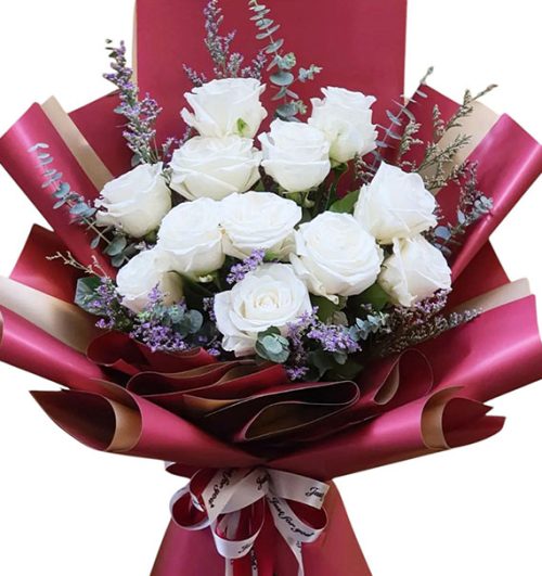 12 white roses mothers day vietnam