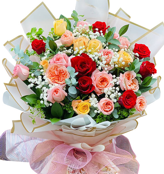 24 mixed roses mothers day vietnam