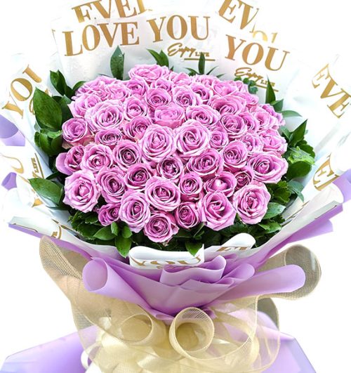 48 purple roses mothers day vietnam