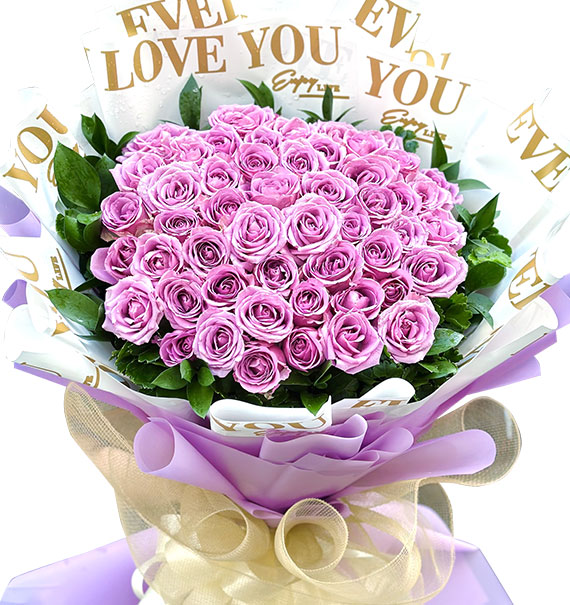 48 purple roses mothers day vietnam
