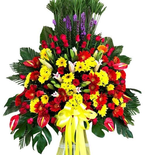 congratulations standing flower 17 500x531
