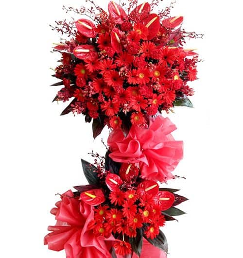 congratulations standing flower 25 500x531