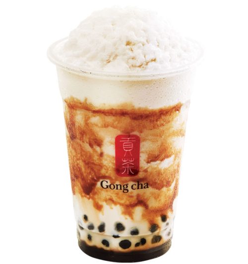 okinawa milk foam smoothie
