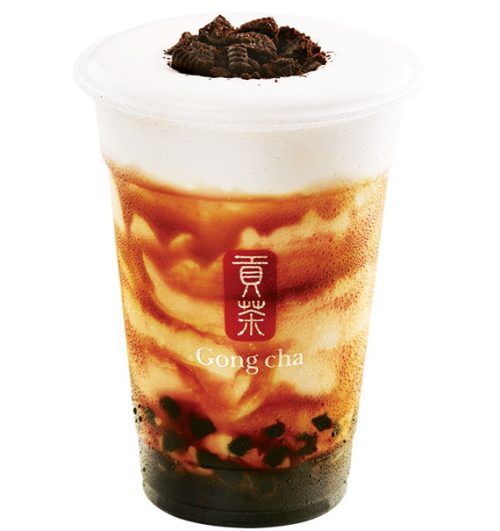 okinawa oreo cream milk tea
