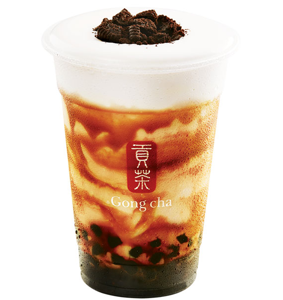 okinawa oreo cream milk tea