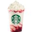 strawberries cream frappuccino starbucks