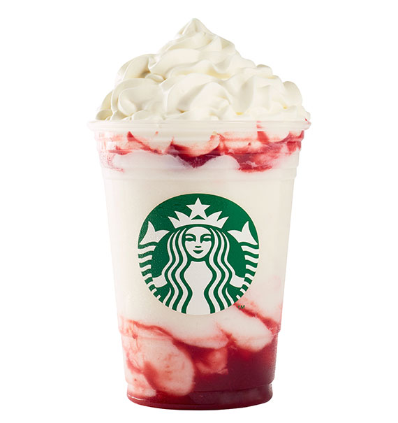 strawberries cream frappuccino starbucks