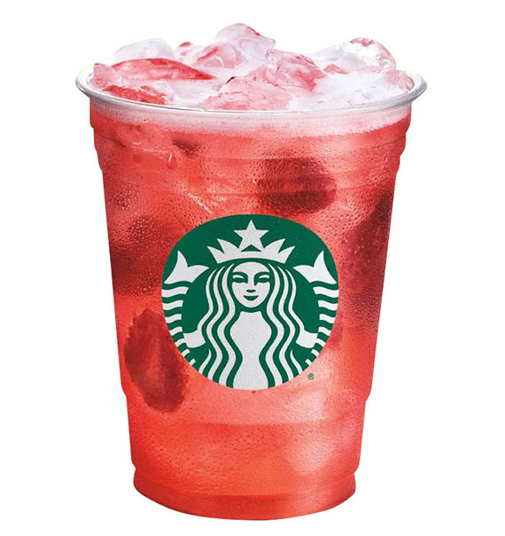 strawberry acai with lemonade starbucks