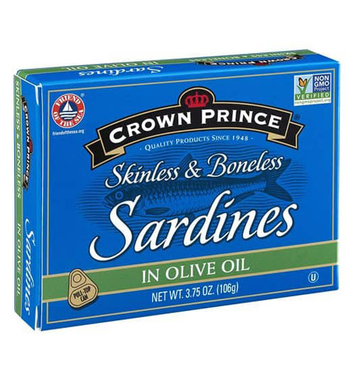 3 box of crown prince sardines in olive oil