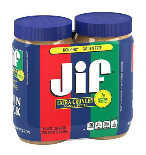 jif extra crunchy peanut butter