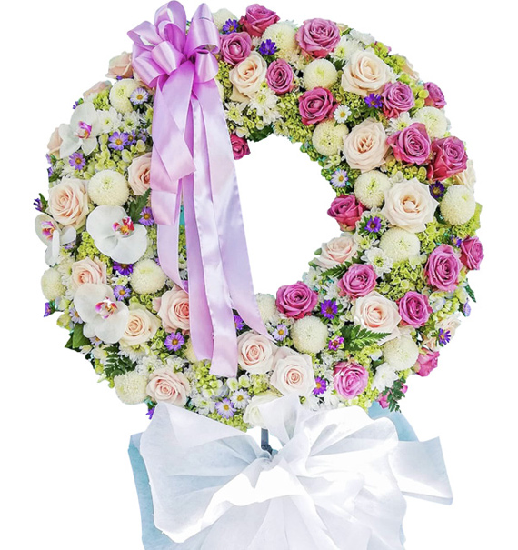 sympathy flower standing spray 15