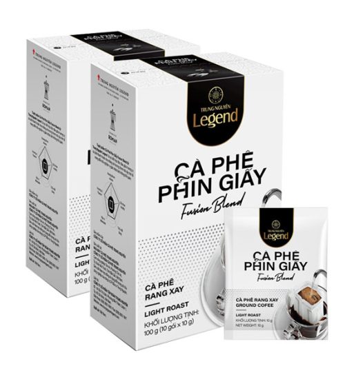 2 boxs of fusion blend filter coffee trung nguyen legend