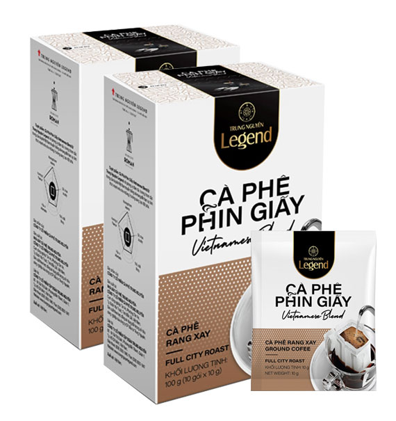 2 boxs of vietnamese blend filter coffee trung nguyen legend