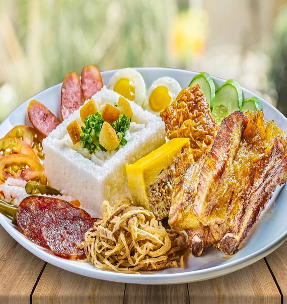 cali special bbq pork ribs broken rice 7 flavors