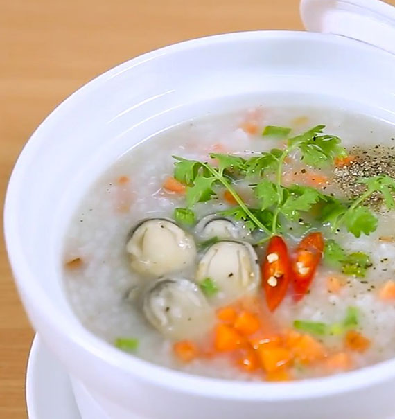 mushroom endive porridge
