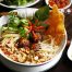 rice noodles soup with vegetable