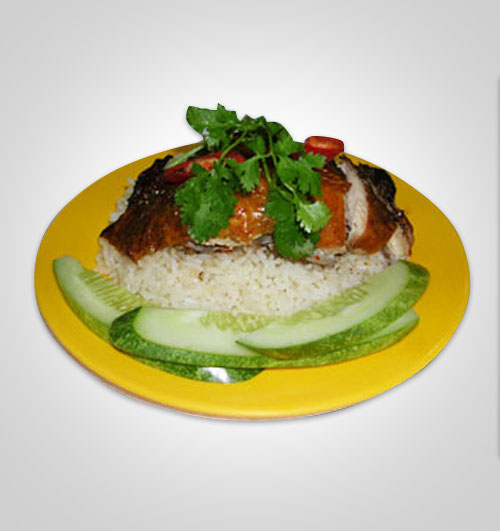 roasted chicken with chicken rice hai nam