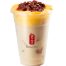 milk tea with pudding red bean