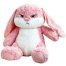 pink angry face bunny stuffed animal