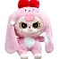 pink baby three stuffed animal