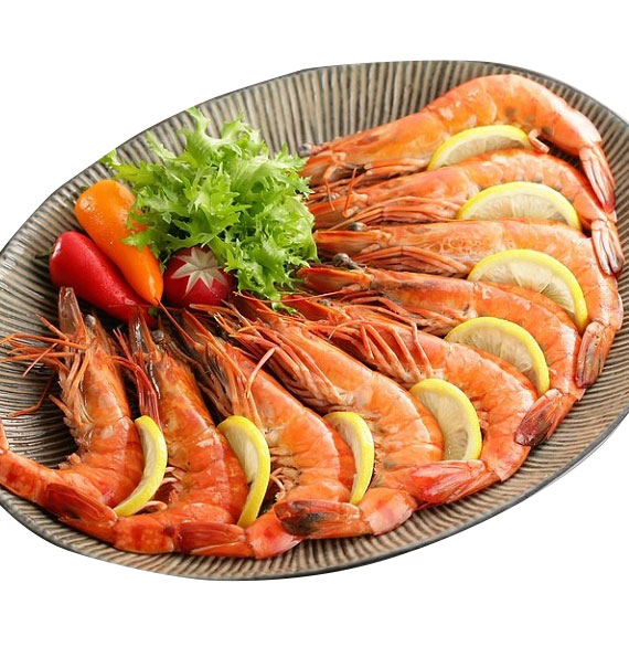 steamed shrimp
